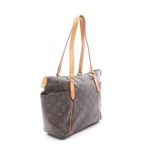 Louis Vuitton Bag Leather Totally Tote Canvas Monogram Brown